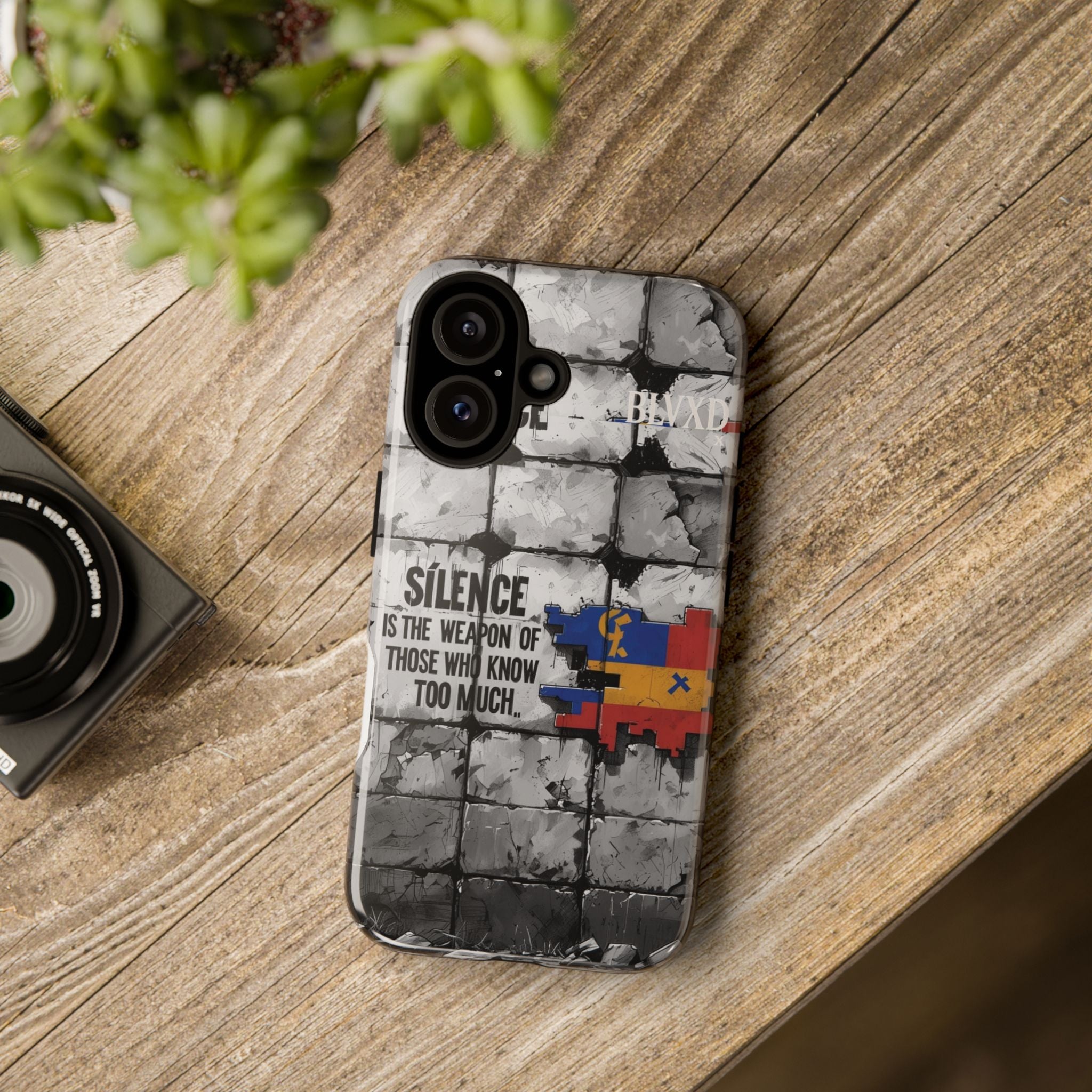 BLVXD X Silence Phone Case  Minimalist Streetwear Phone Case
