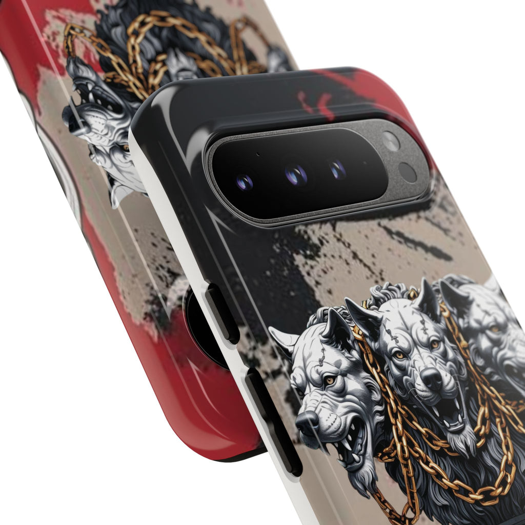 Bloody Cerberus Phone Case — Gothic 3-Headed Hellhound Phone Case