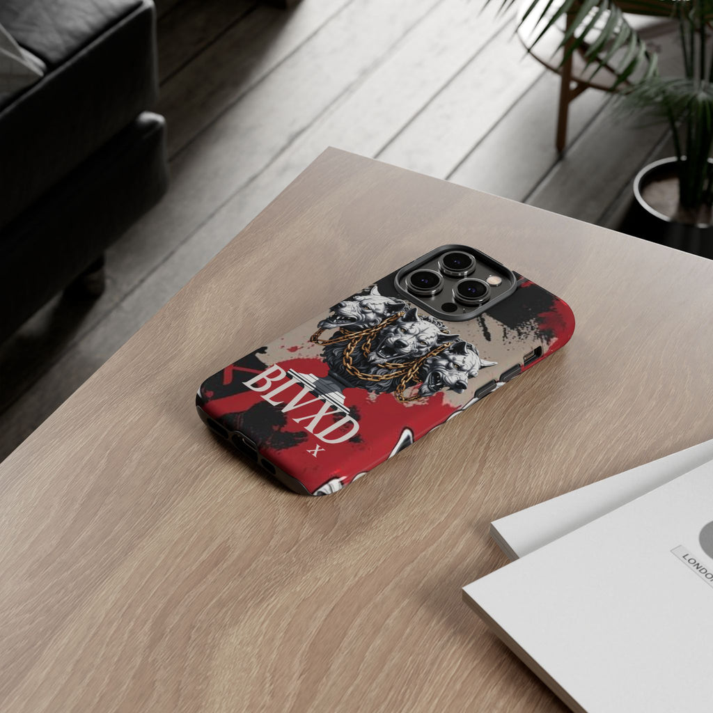 Bloody Cerberus Phone Case — Gothic 3-Headed Hellhound Phone Case