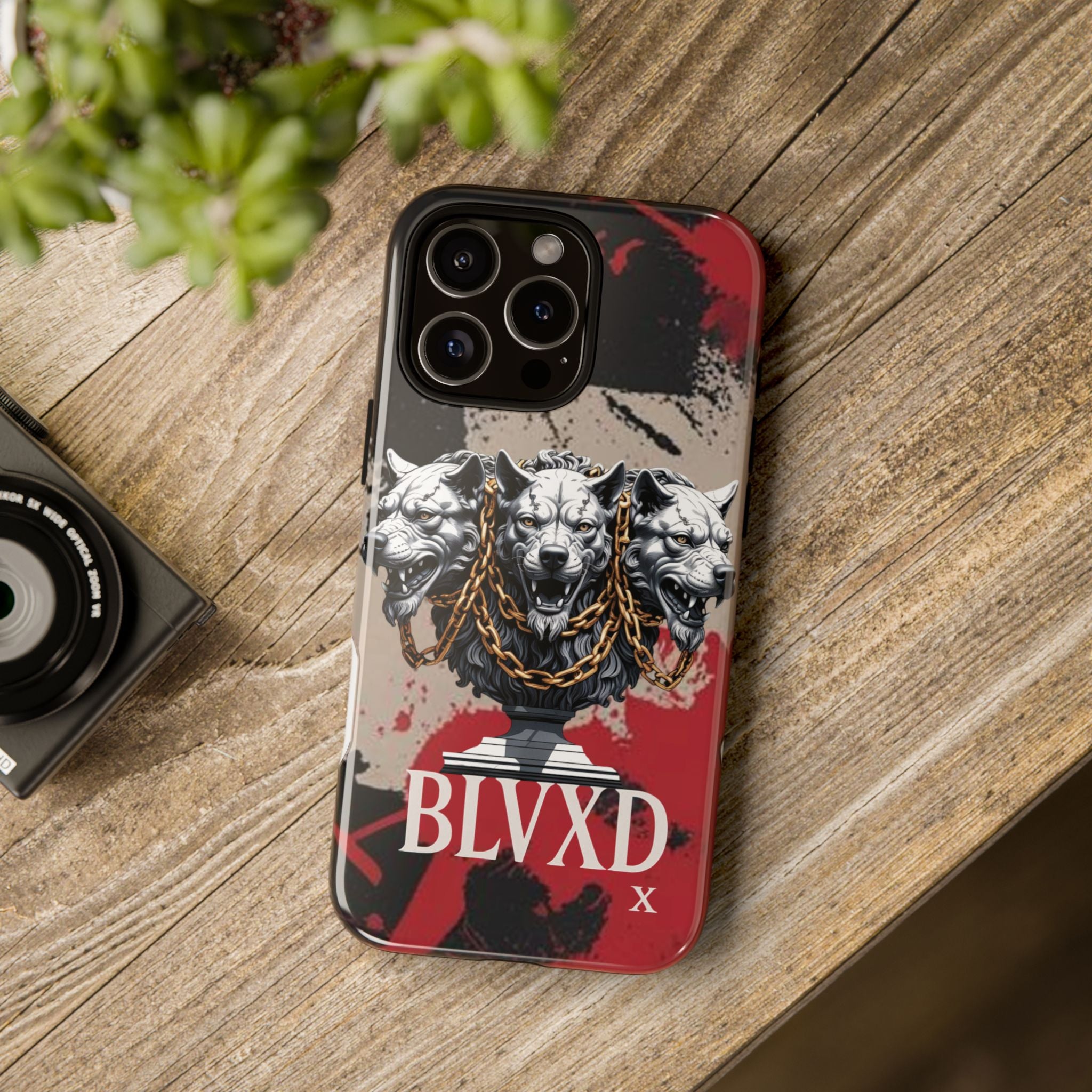 Bloody Cerberus Phone Case — Gothic 3-Headed Hellhound Phone Case