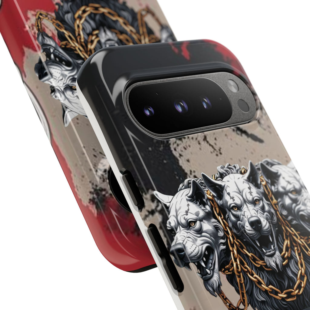 Bloody Cerberus Phone Case — Gothic 3-Headed Hellhound Phone Case