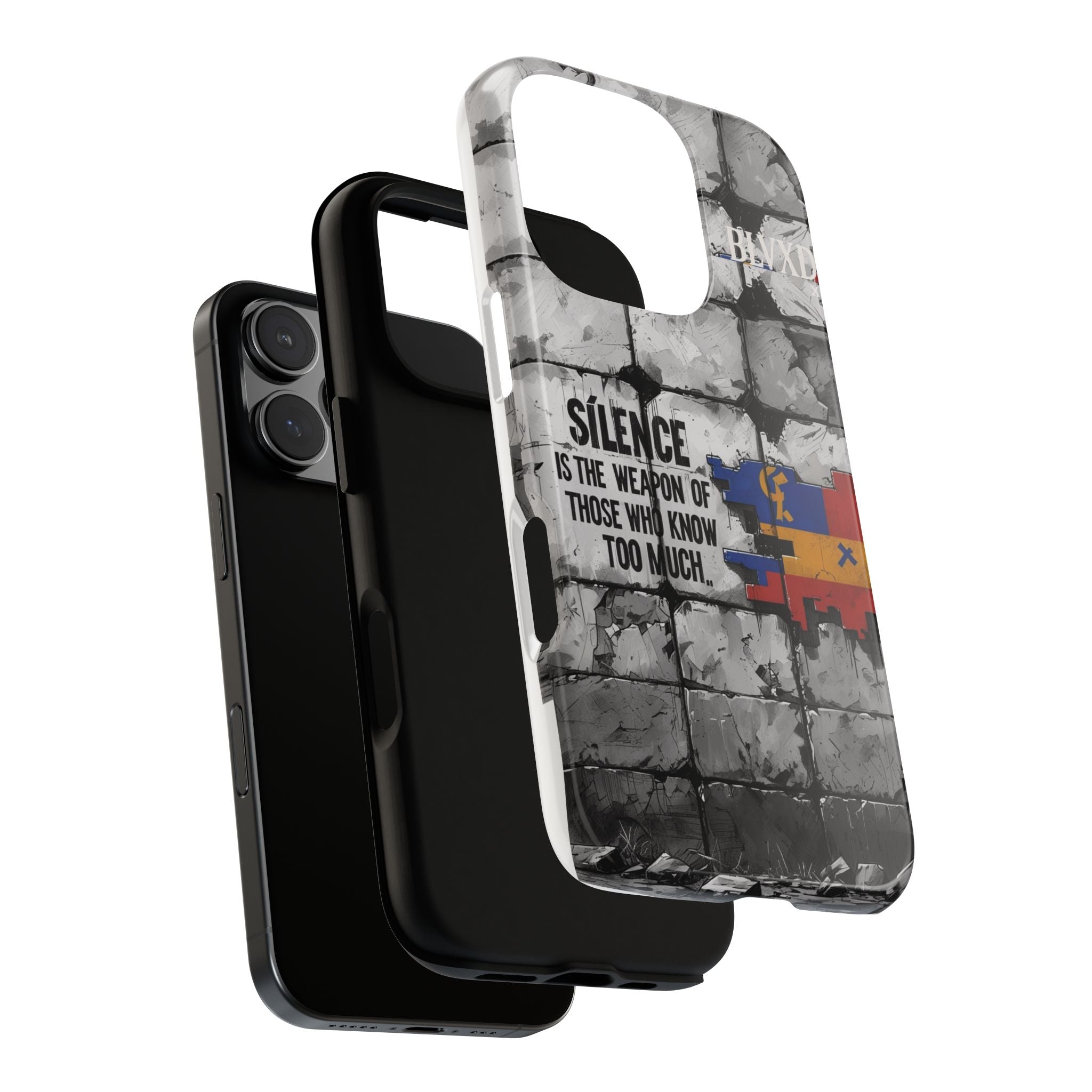 BLVXD X Silence Phone Case  Minimalist Streetwear Phone Case