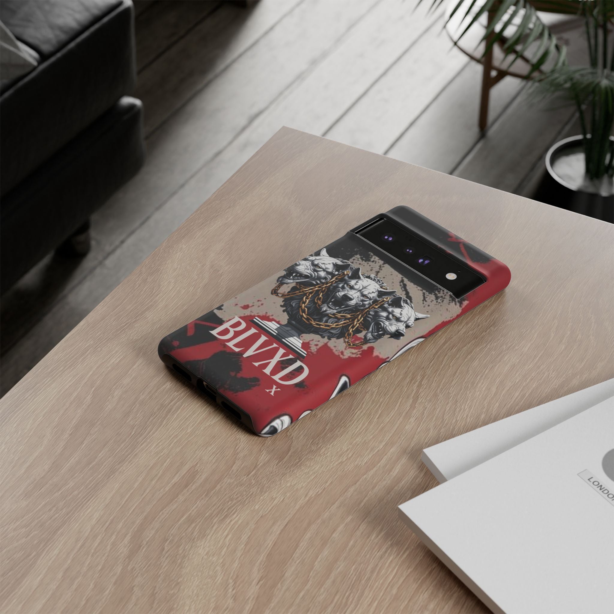 Bloody Cerberus Phone Case — Gothic 3-Headed Hellhound Phone Case