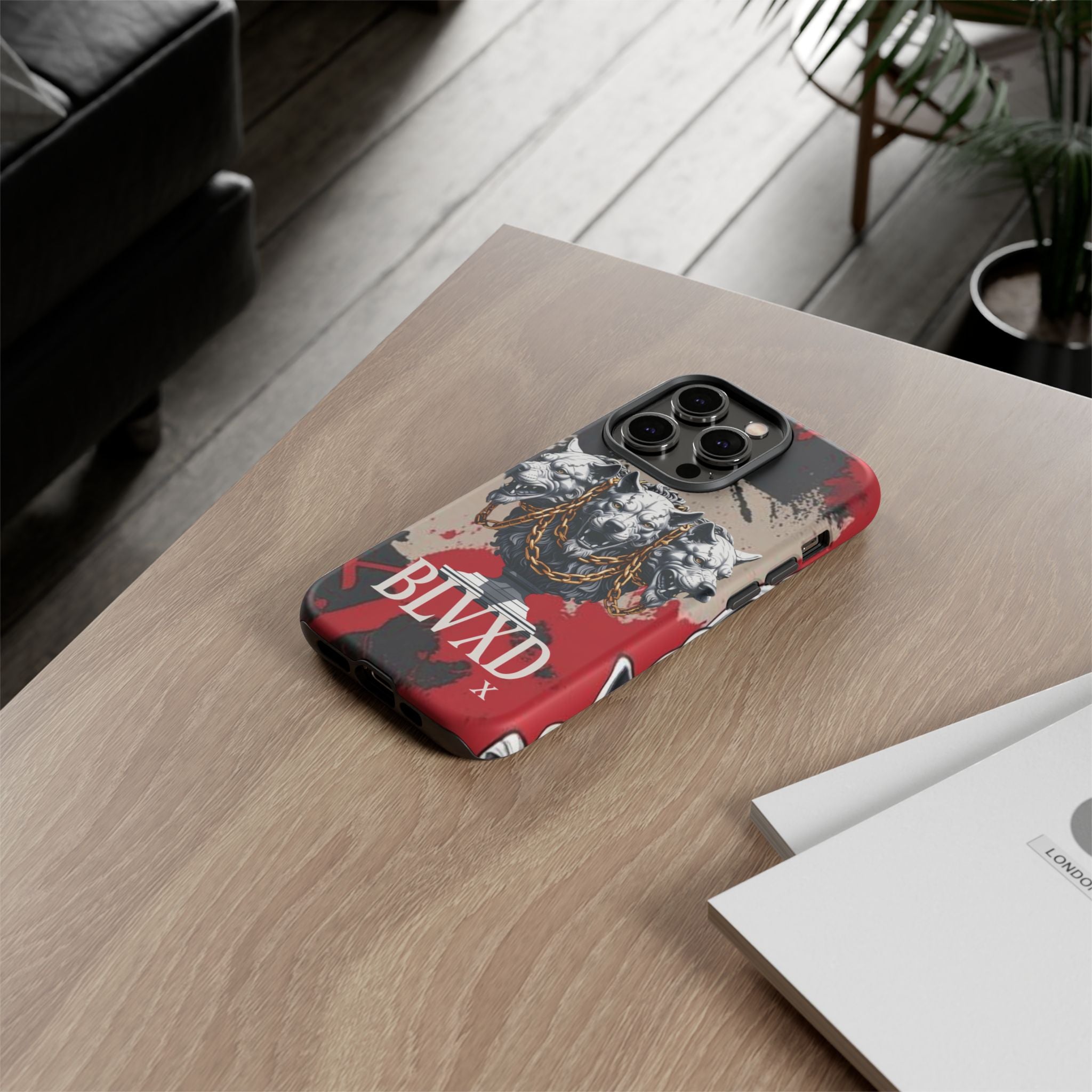 Bloody Cerberus Phone Case — Gothic 3-Headed Hellhound Phone Case