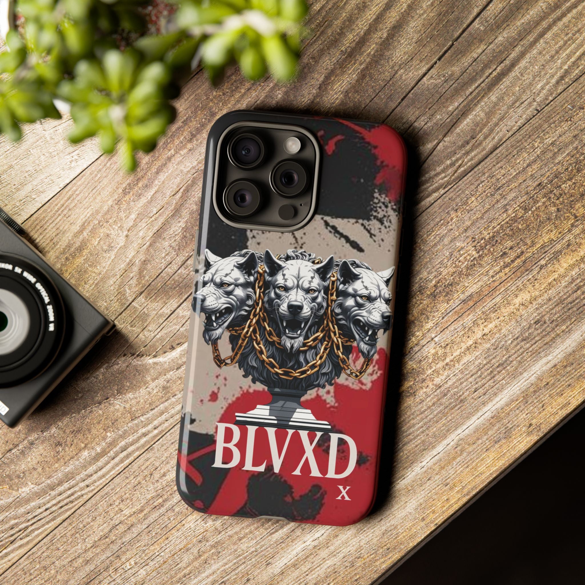 Bloody Cerberus Phone Case — Gothic 3-Headed Hellhound Phone Case