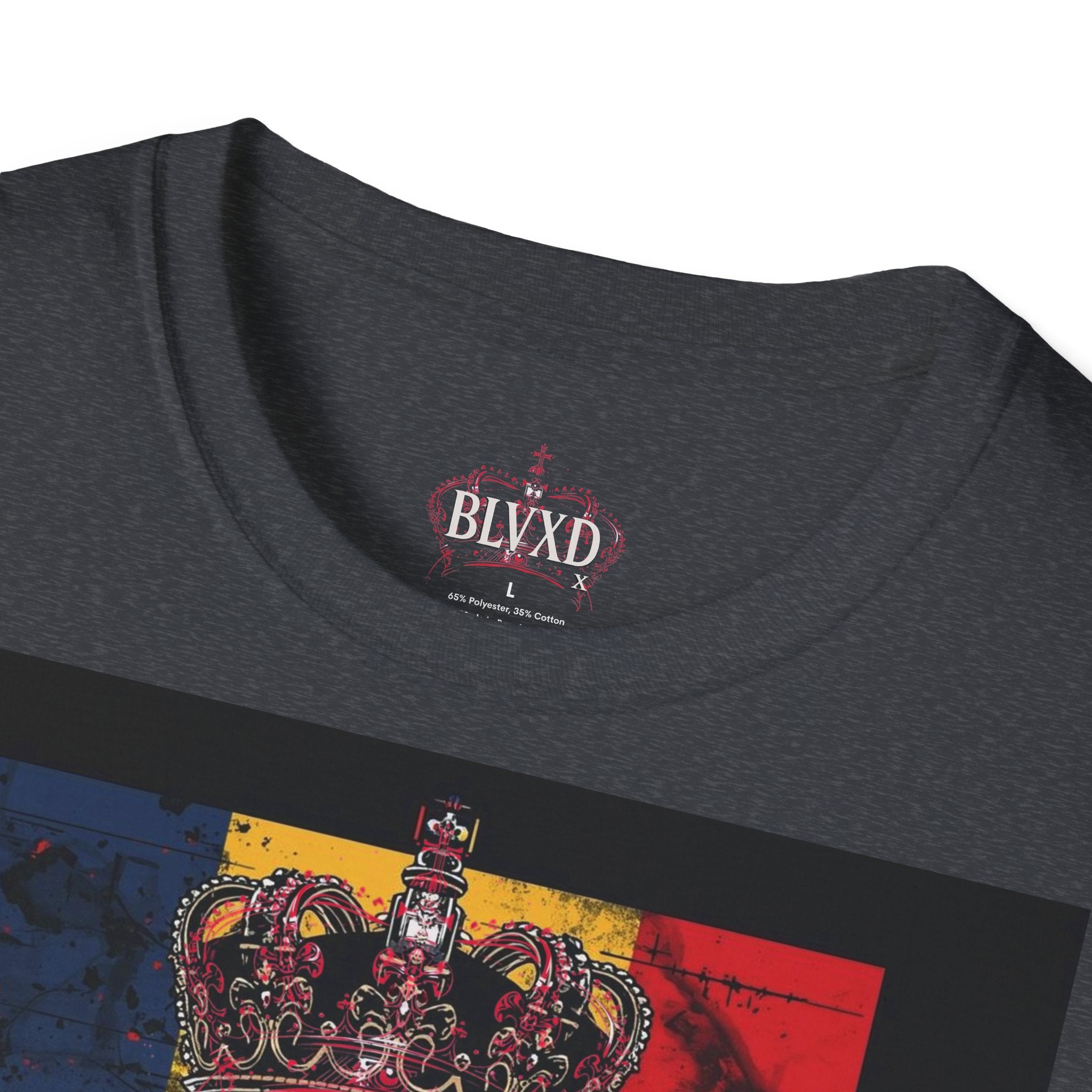 Romanian Heritage Unisex Softstyle T-Shirt, Casual Graphic Tee, Wolf Design Shirt, Unique Gift for Travelers, Romania Pride Apparel