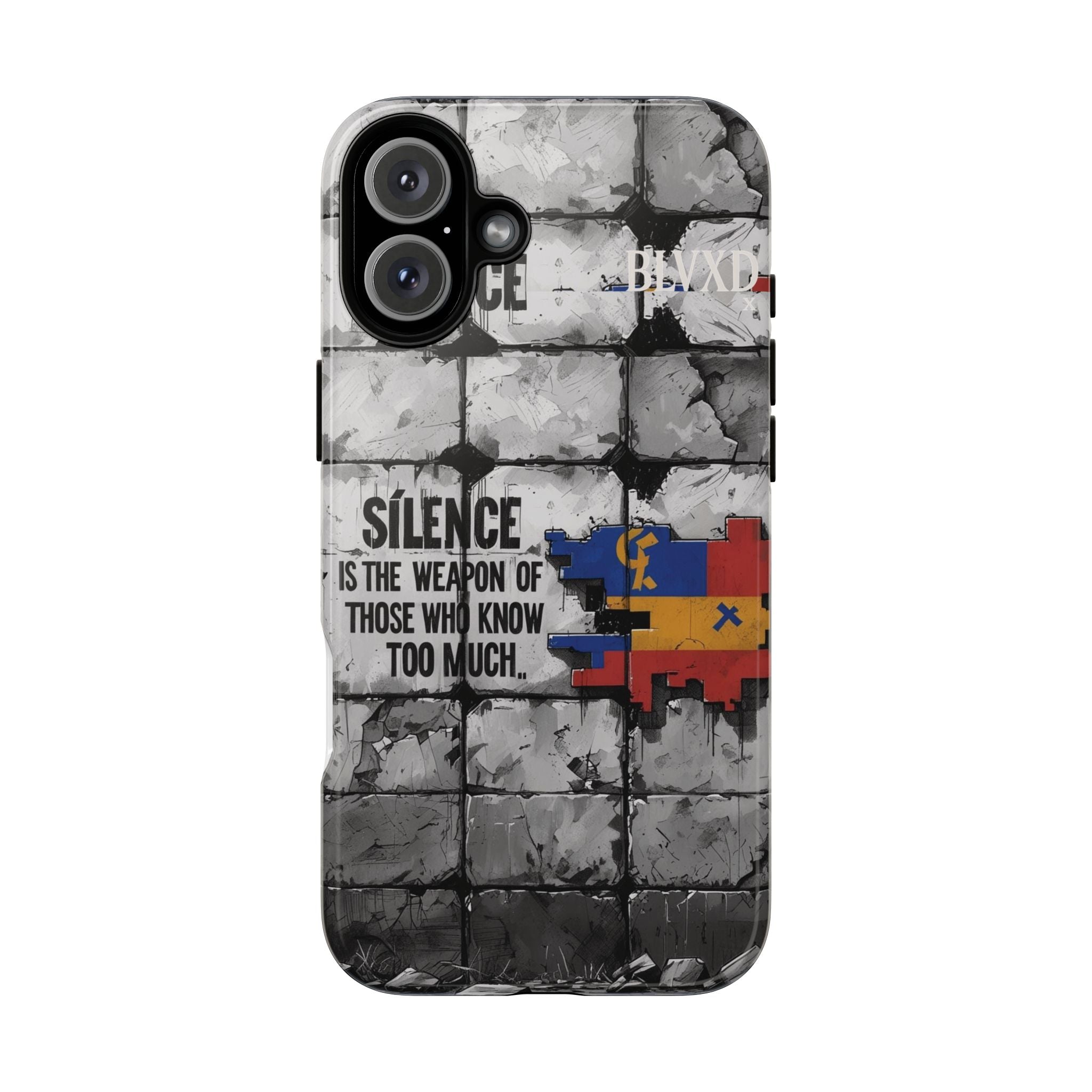 BLVXD X Silence Phone Case  Minimalist Streetwear Phone Case