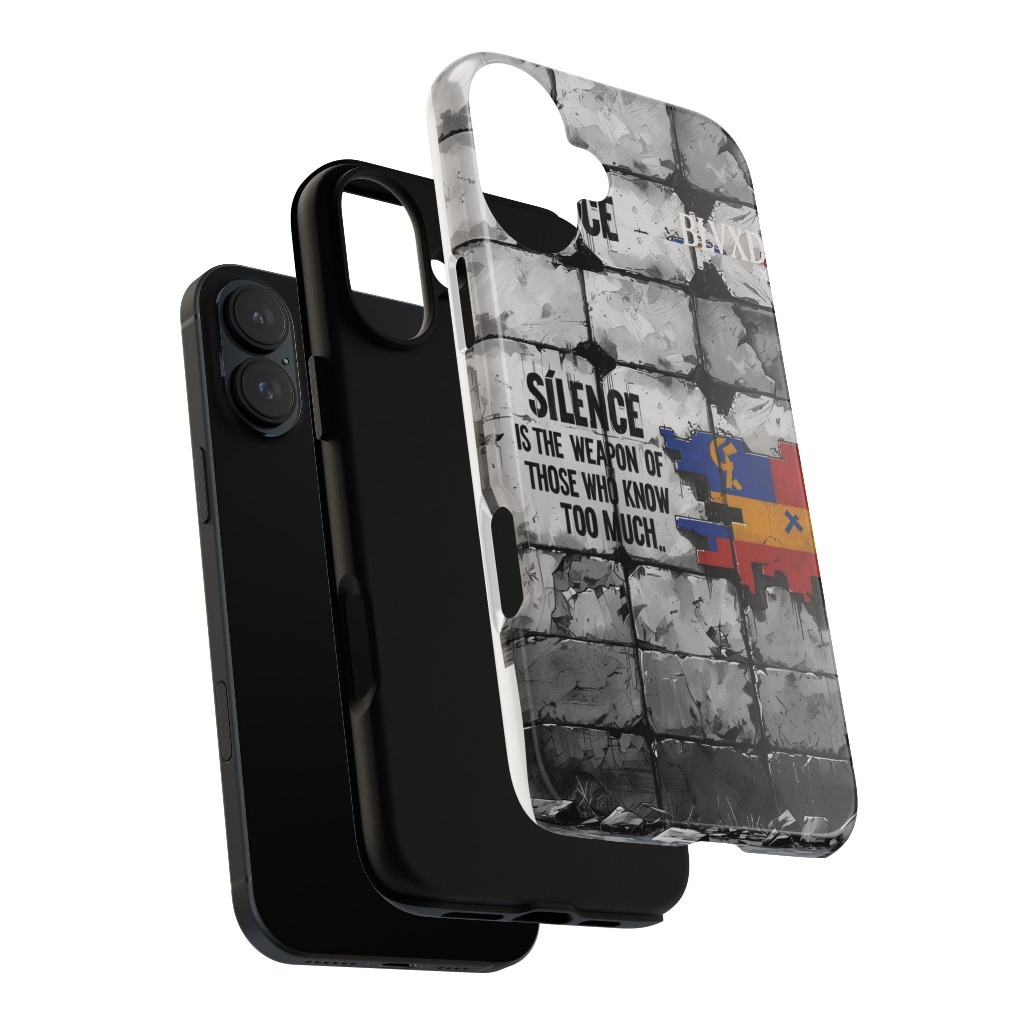 BLVXD X Silence Phone Case  Minimalist Streetwear Phone Case