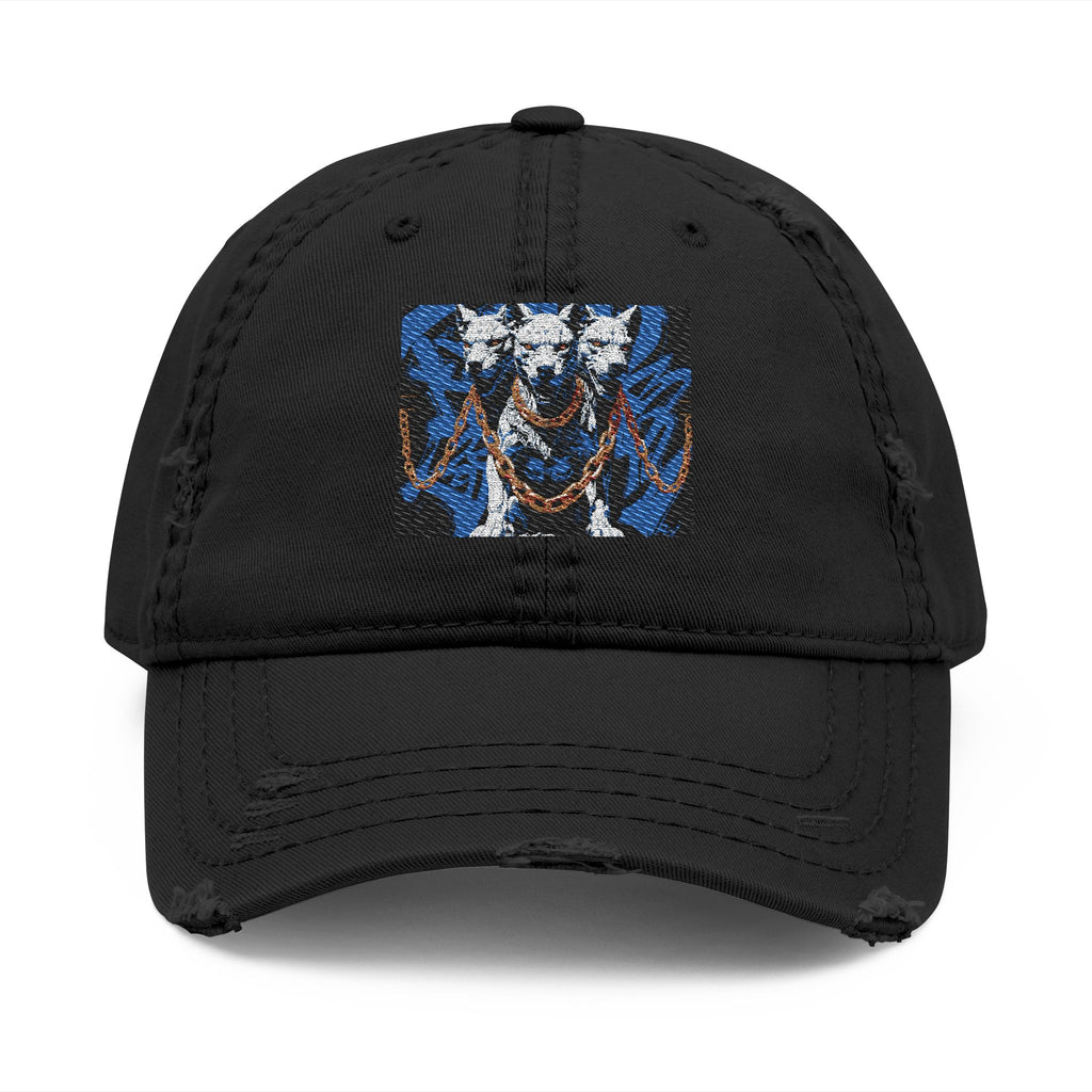 Distressed Embroidered Casual Streetwear Cap, Trendy Hat for Men & Women, Unisex Style