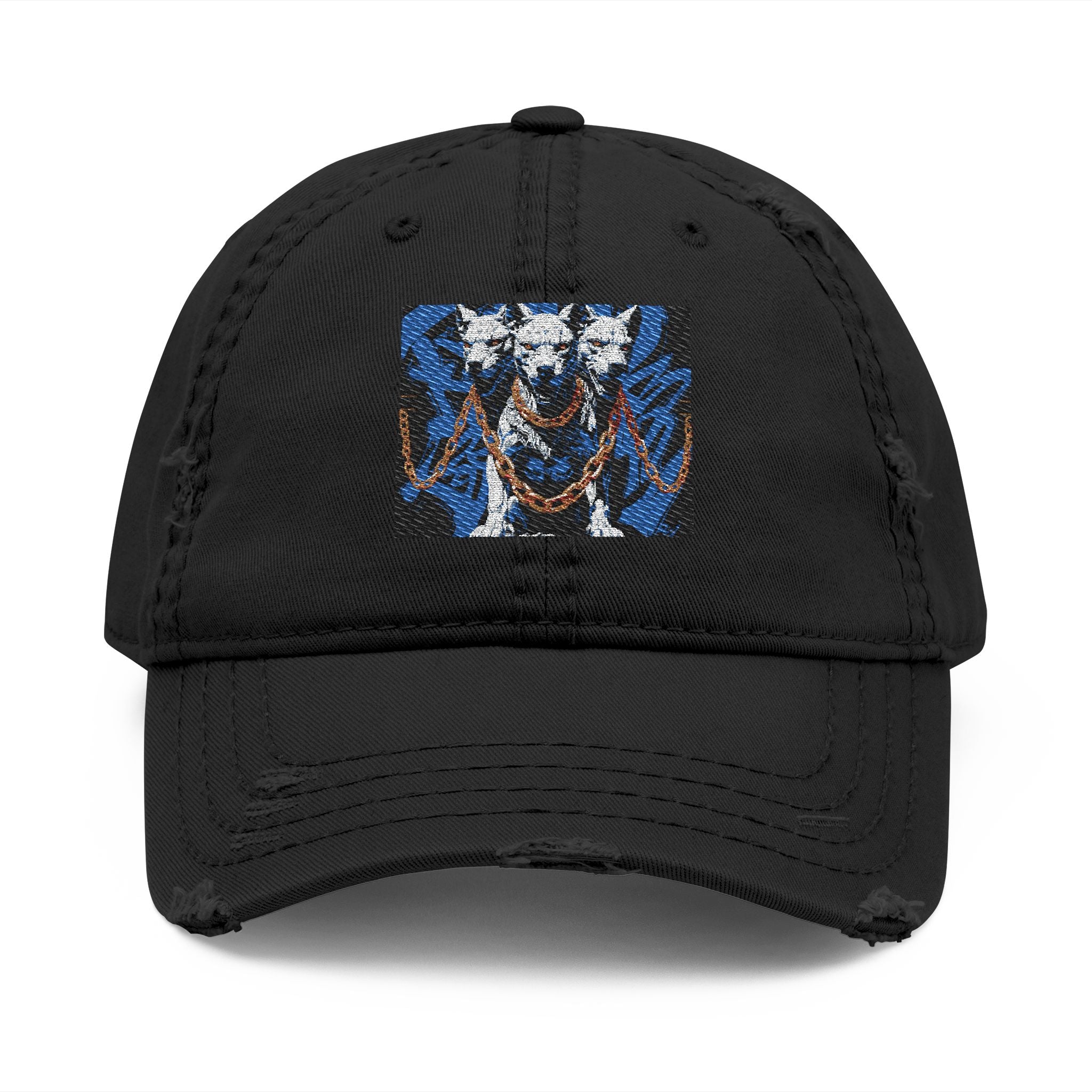 Distressed Embroidered Casual Streetwear Cap, Trendy Hat for Men & Women, Unisex Style