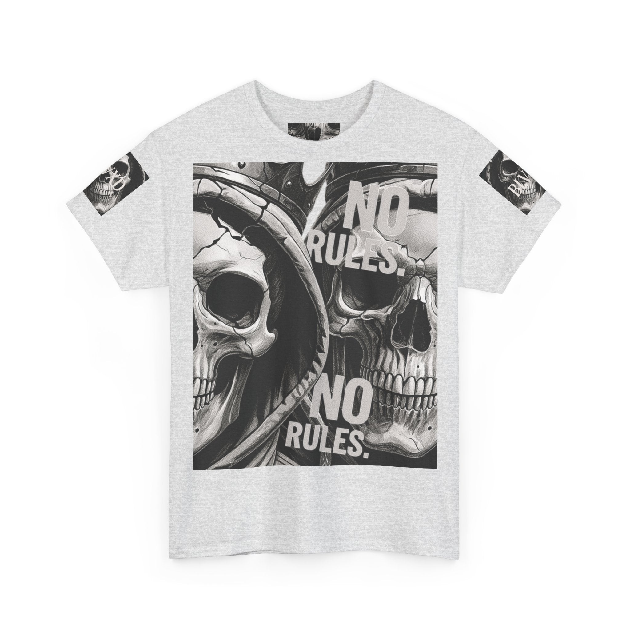 No Rules Skull T-Shirt  Gothic Streetwear Essential