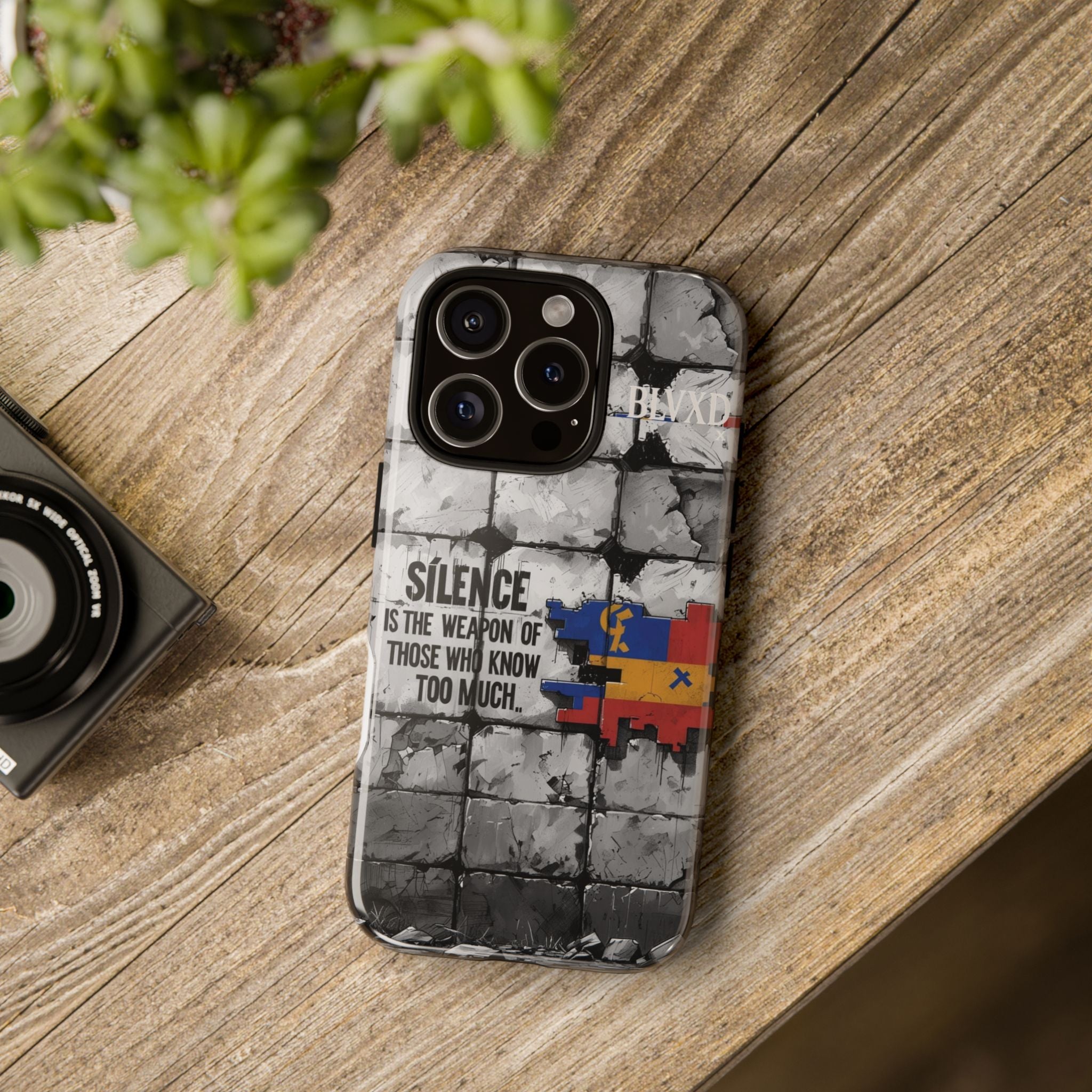 BLVXD X Silence Phone Case  Minimalist Streetwear Phone Case