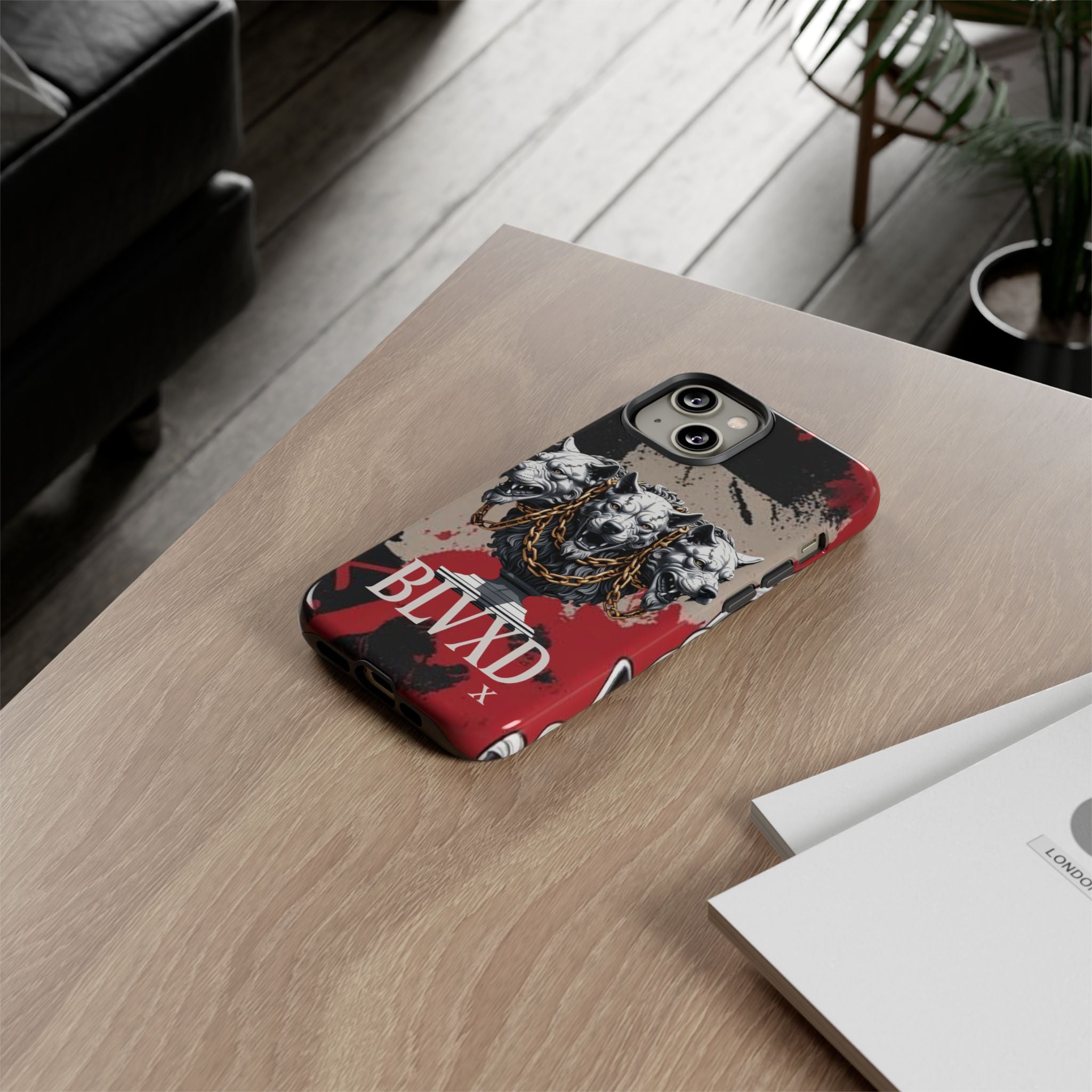 Bloody Cerberus Phone Case — Gothic 3-Headed Hellhound Phone Case