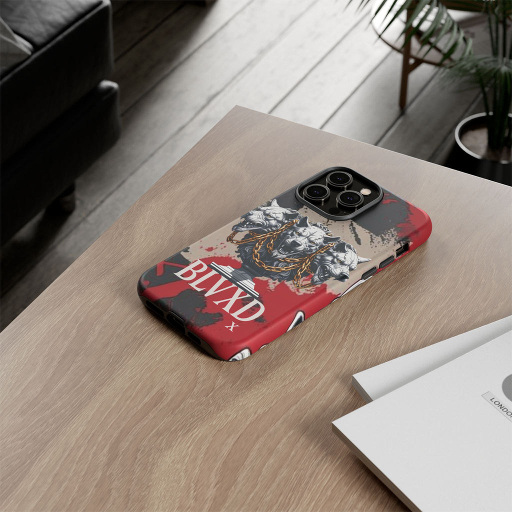 Bloody Cerberus Phone Case — Gothic 3-Headed Hellhound Phone Case