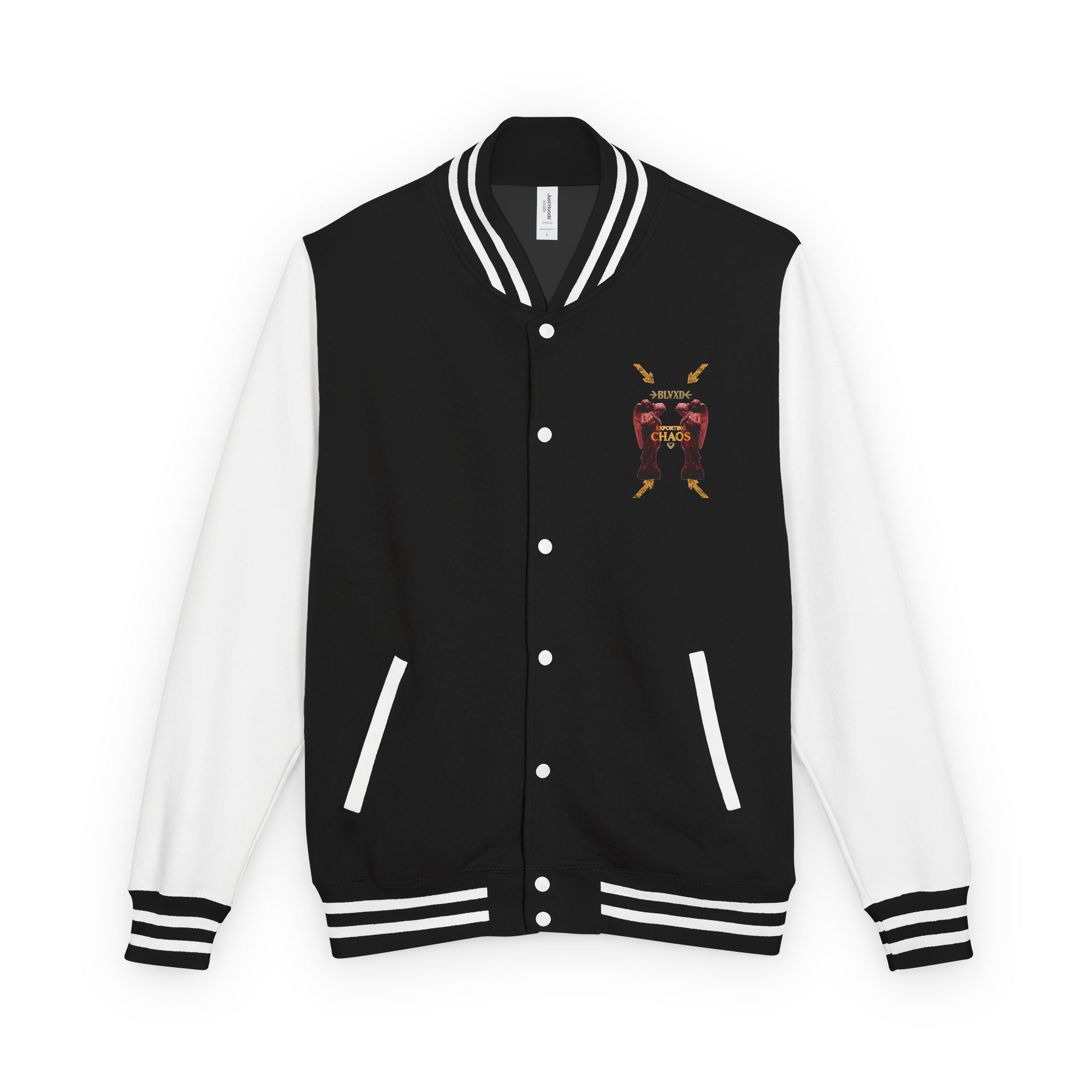 Vibrant Unisex Heavyweight Letterman Jacket with Bold Graphics