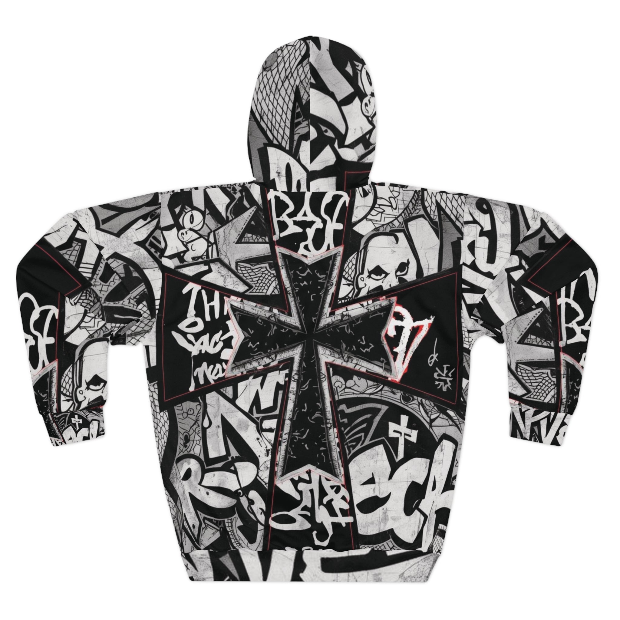 Graffiti Streetwear Hoodie Urban Art All Over Print Pullover