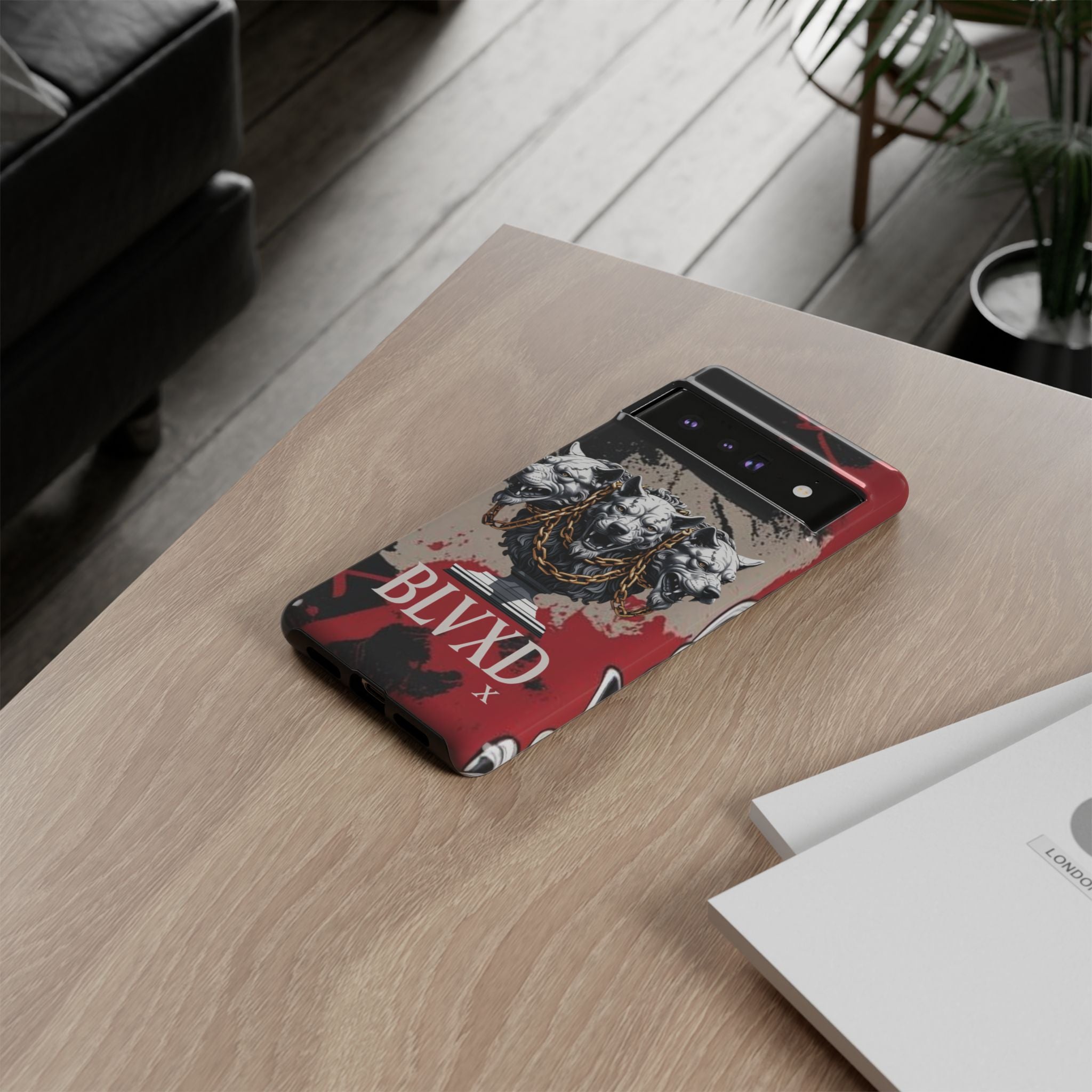 Bloody Cerberus Phone Case — Gothic 3-Headed Hellhound Phone Case