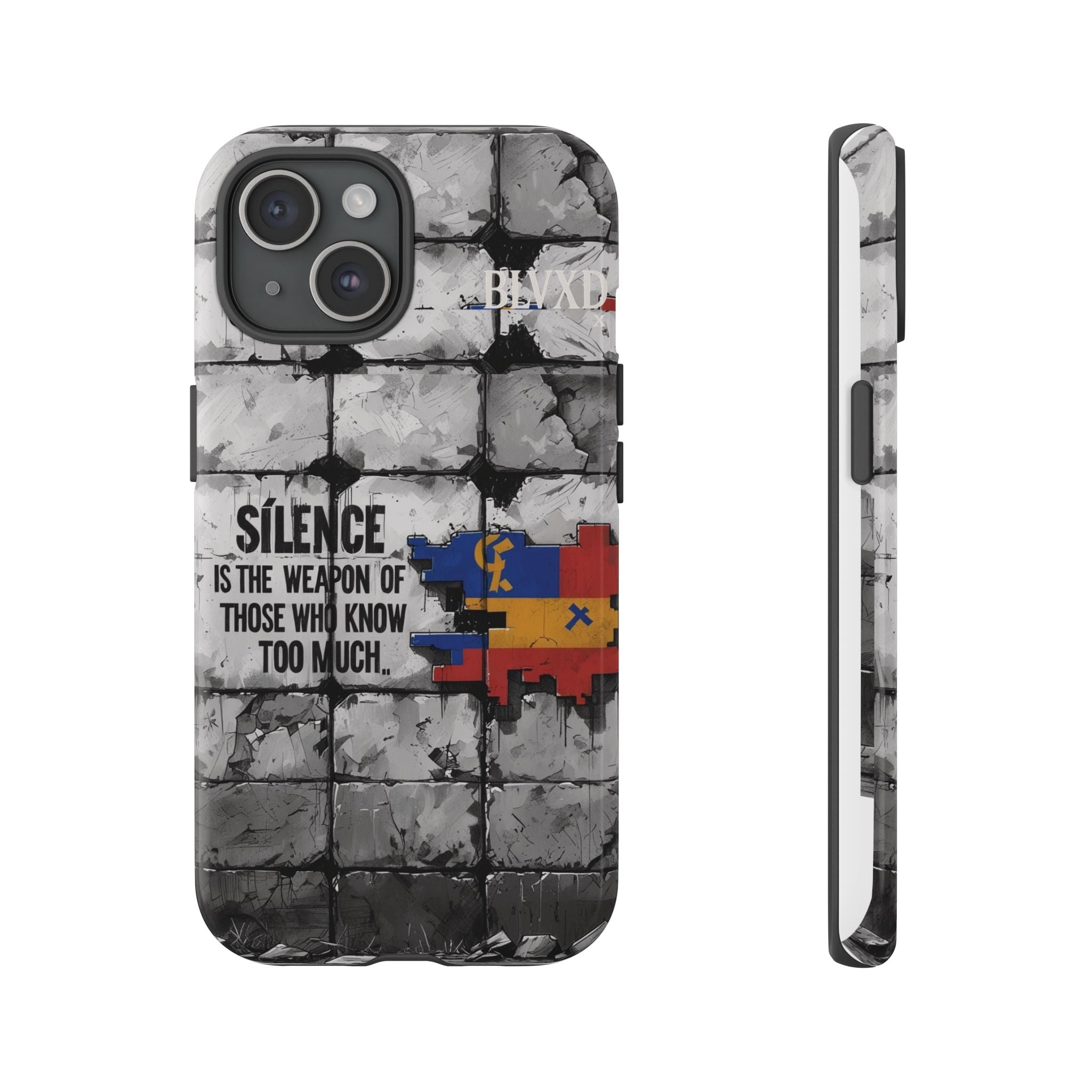 BLVXD X Silence Phone Case  Minimalist Streetwear Phone Case