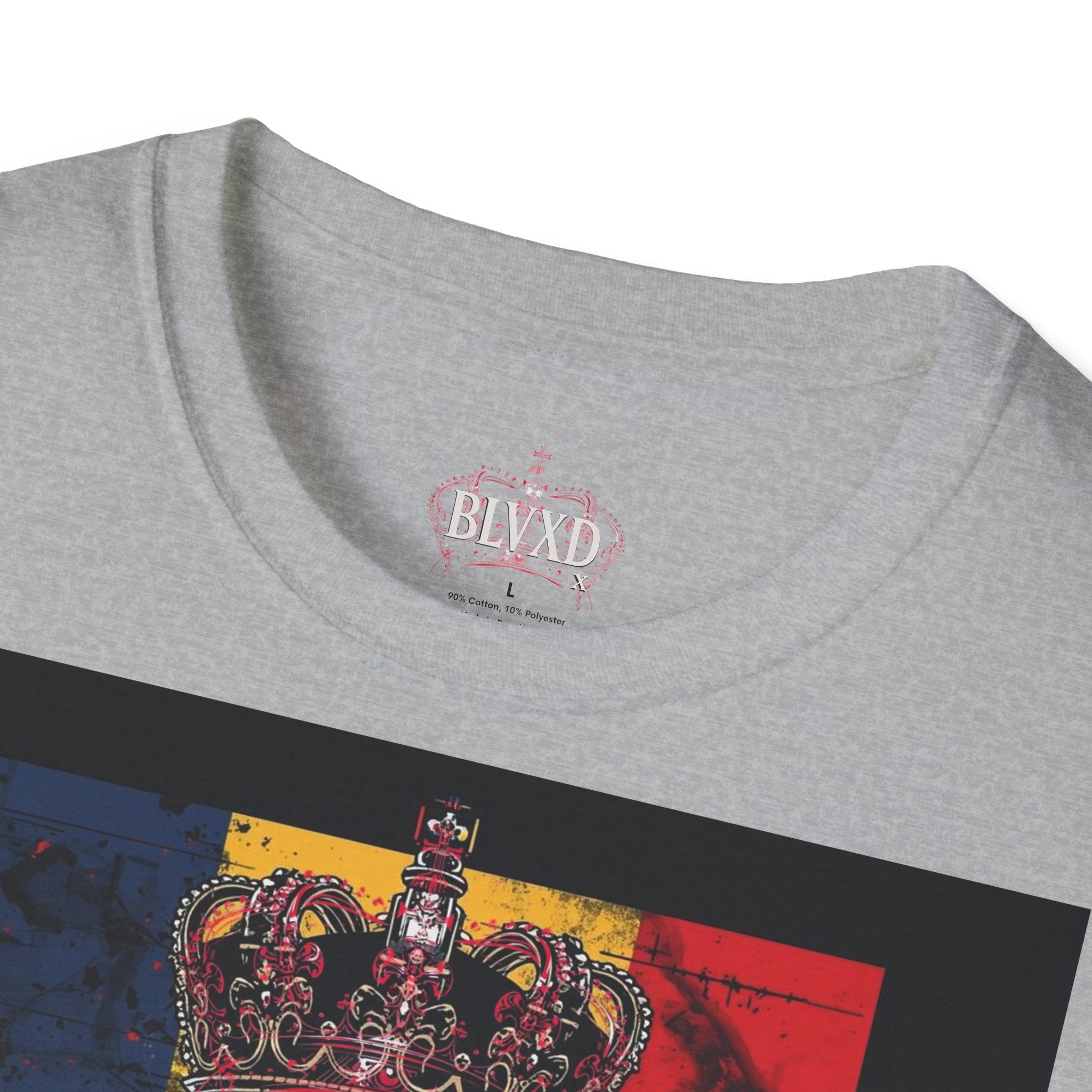 Romanian Heritage Unisex Softstyle T-Shirt, Casual Graphic Tee, Wolf Design Shirt, Unique Gift for Travelers, Romania Pride Apparel