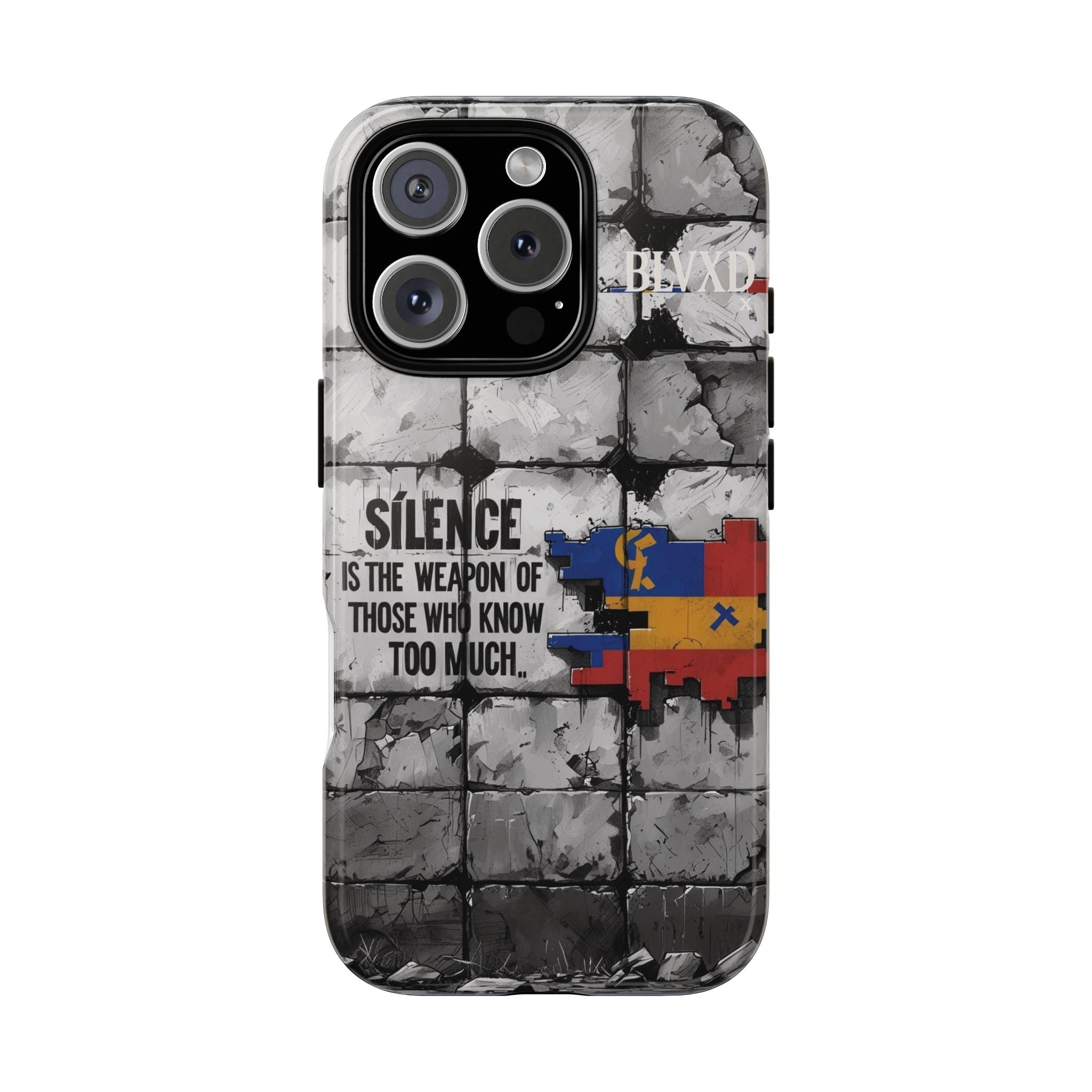 BLVXD X Silence Phone Case  Minimalist Streetwear Phone Case