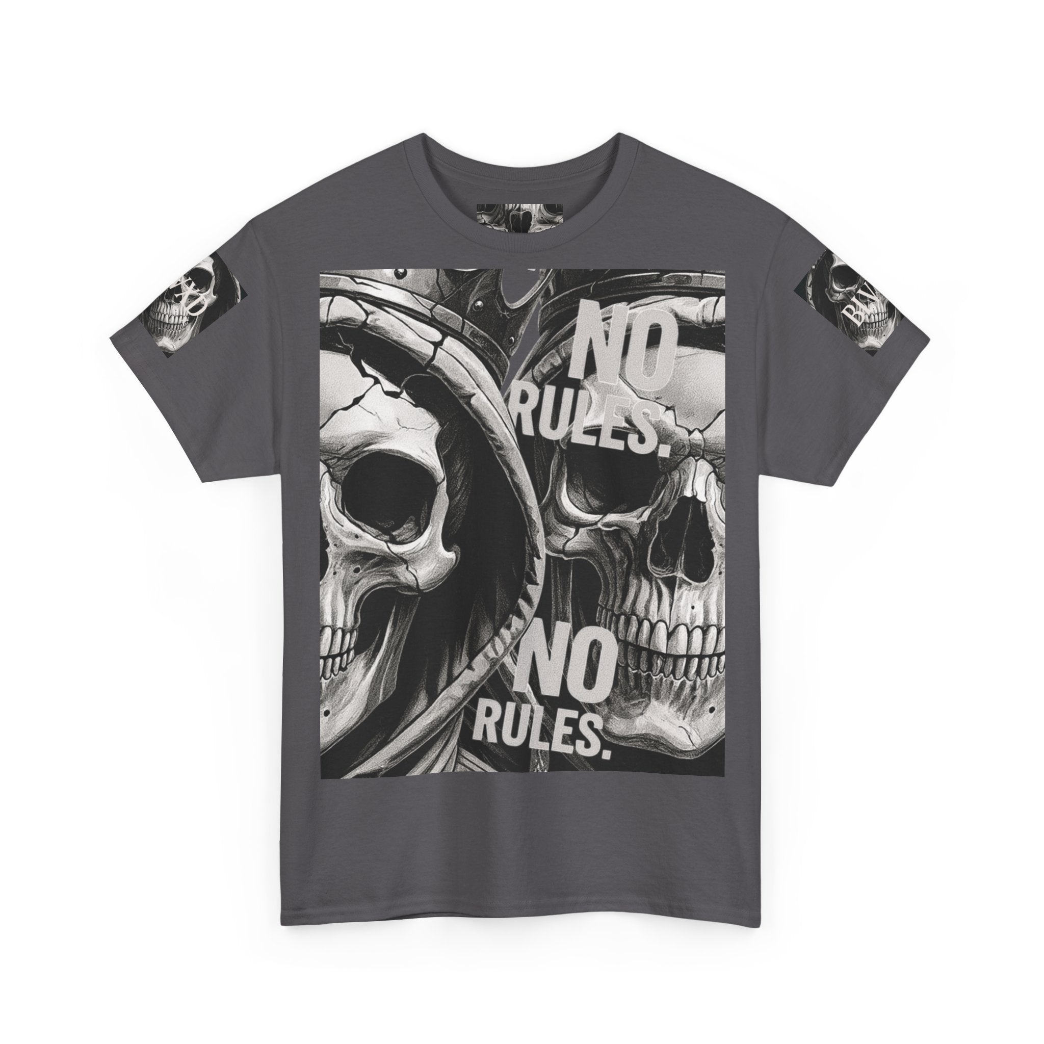 No Rules Skull T-Shirt  Gothic Streetwear Essential