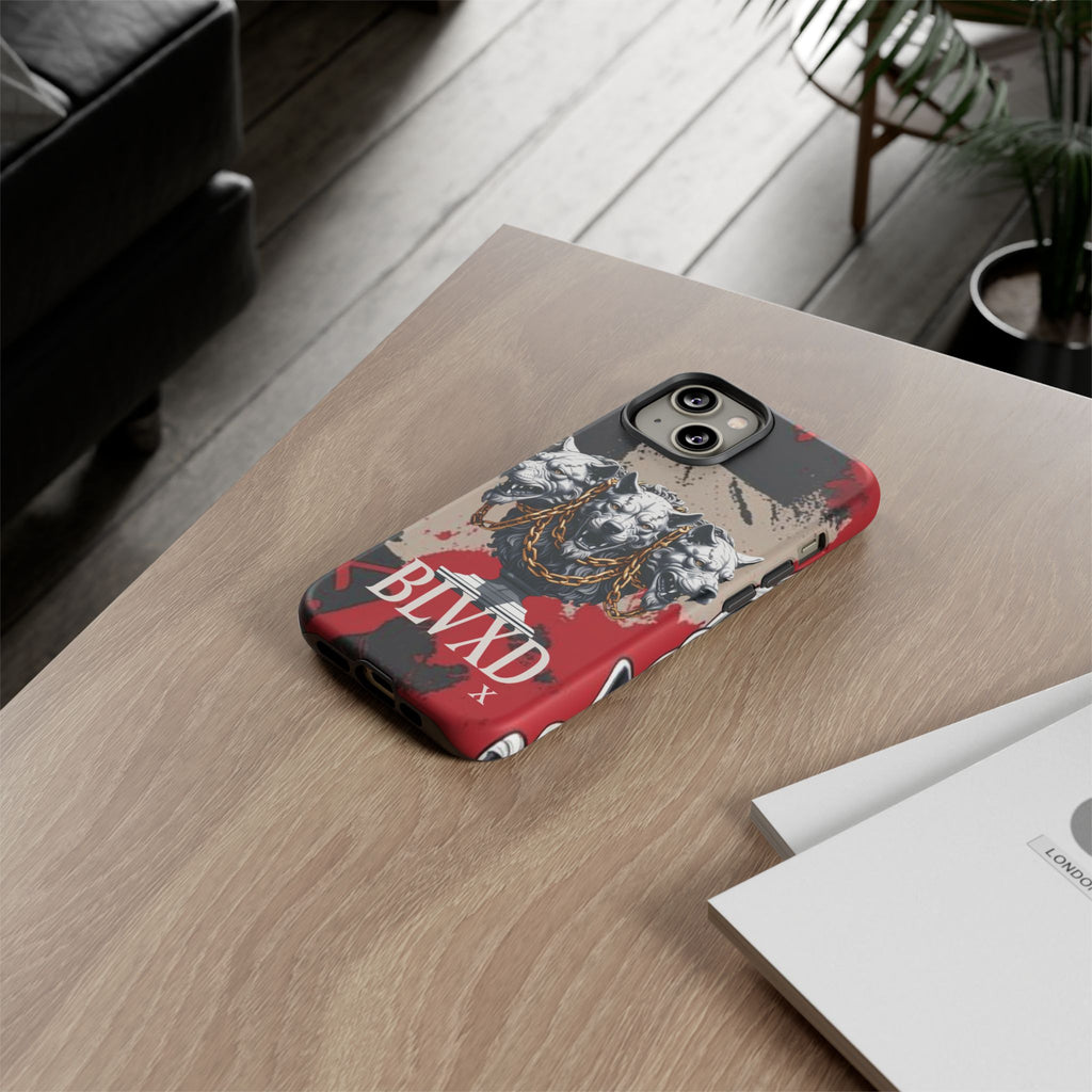 Bloody Cerberus Phone Case — Gothic 3-Headed Hellhound Phone Case