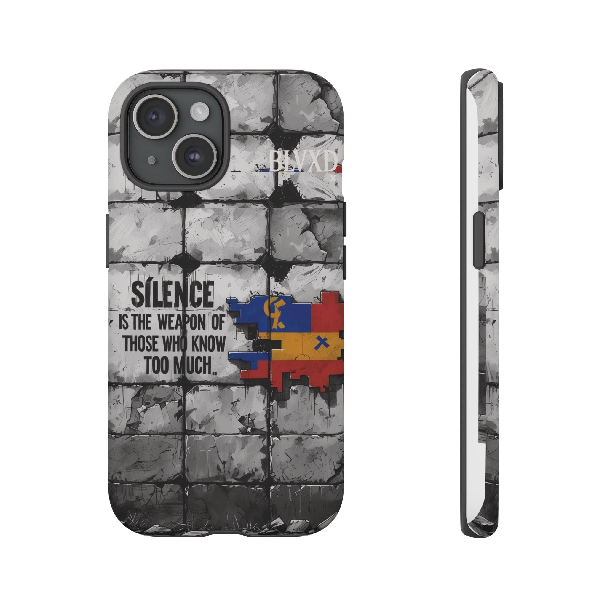 BLVXD X Silence Phone Case  Minimalist Streetwear Phone Case