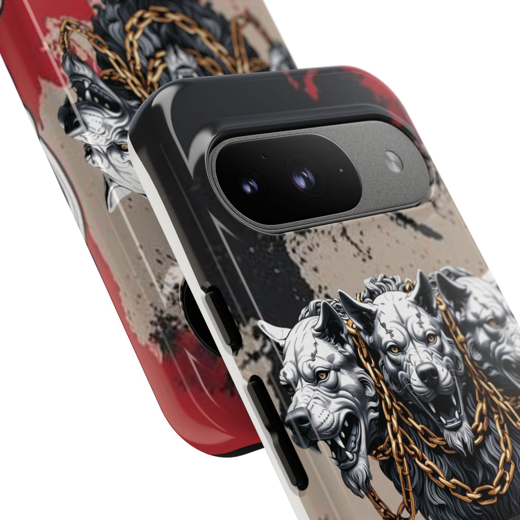 Bloody Cerberus Phone Case — Gothic 3-Headed Hellhound Phone Case