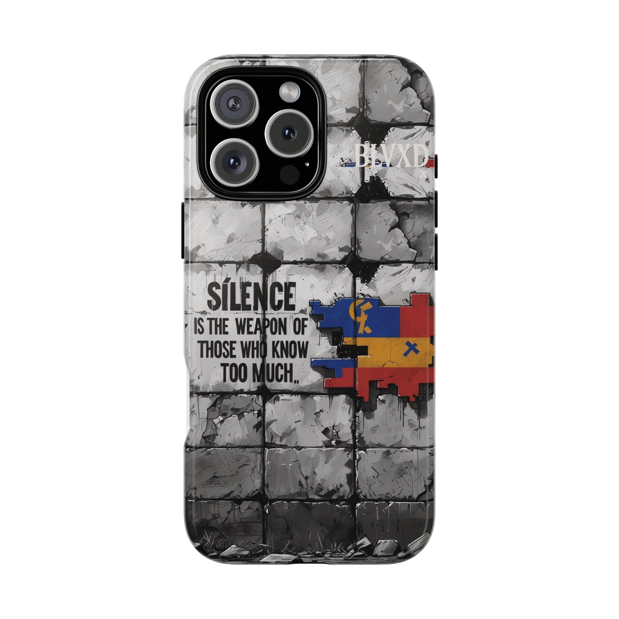 BLVXD X Silence Phone Case  Minimalist Streetwear Phone Case