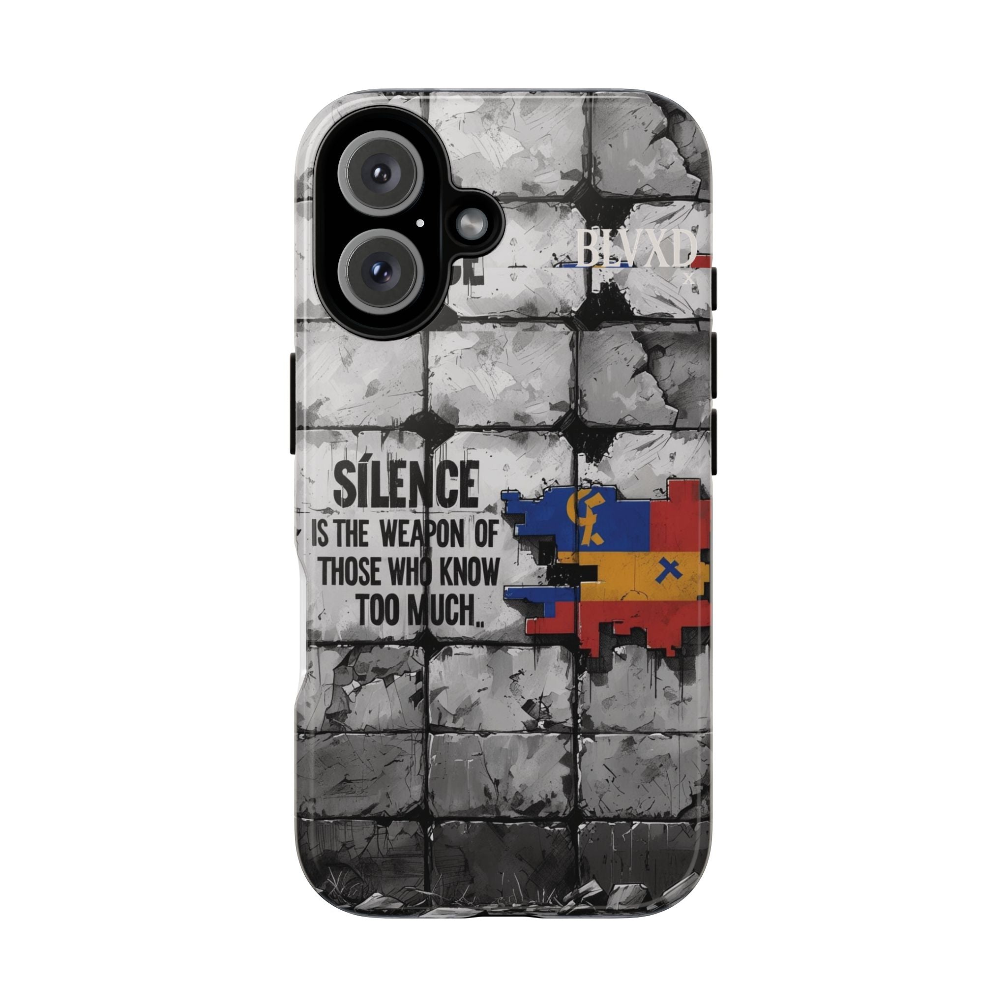 BLVXD X Silence Phone Case  Minimalist Streetwear Phone Case