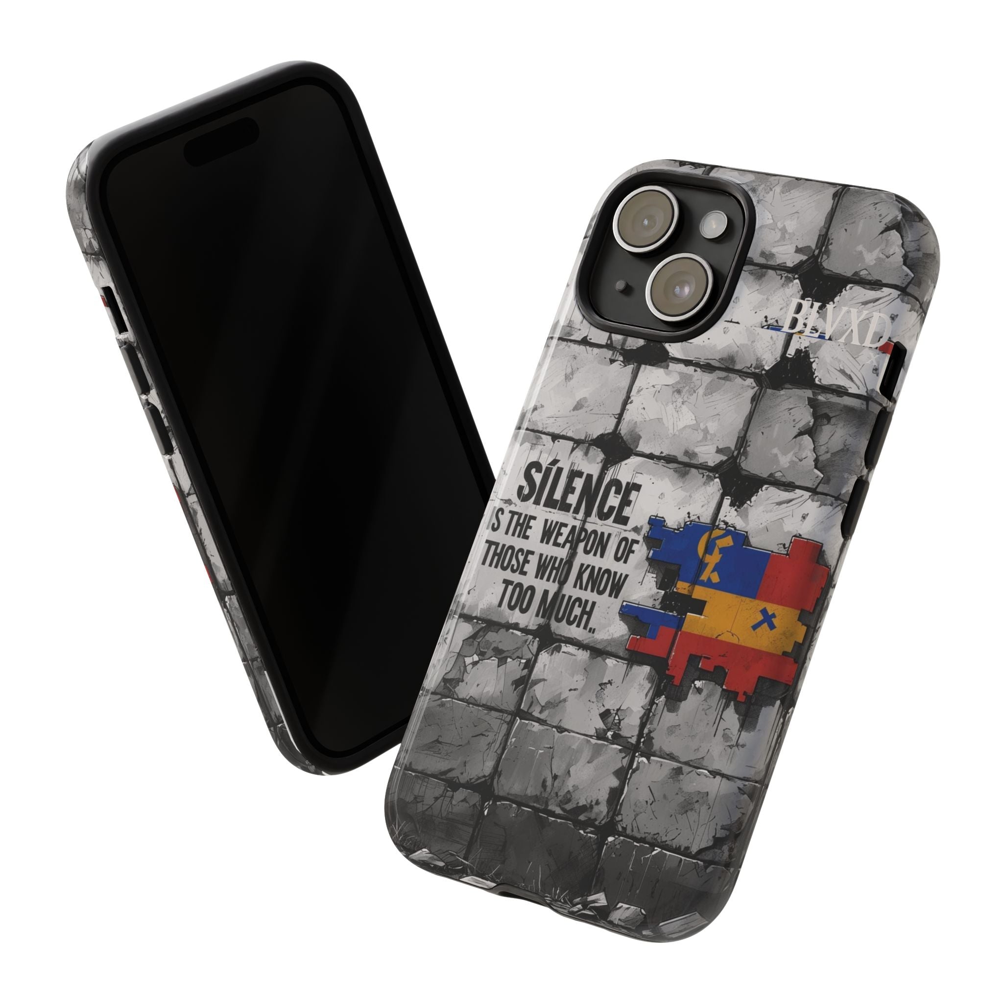 BLVXD X Silence Phone Case  Minimalist Streetwear Phone Case