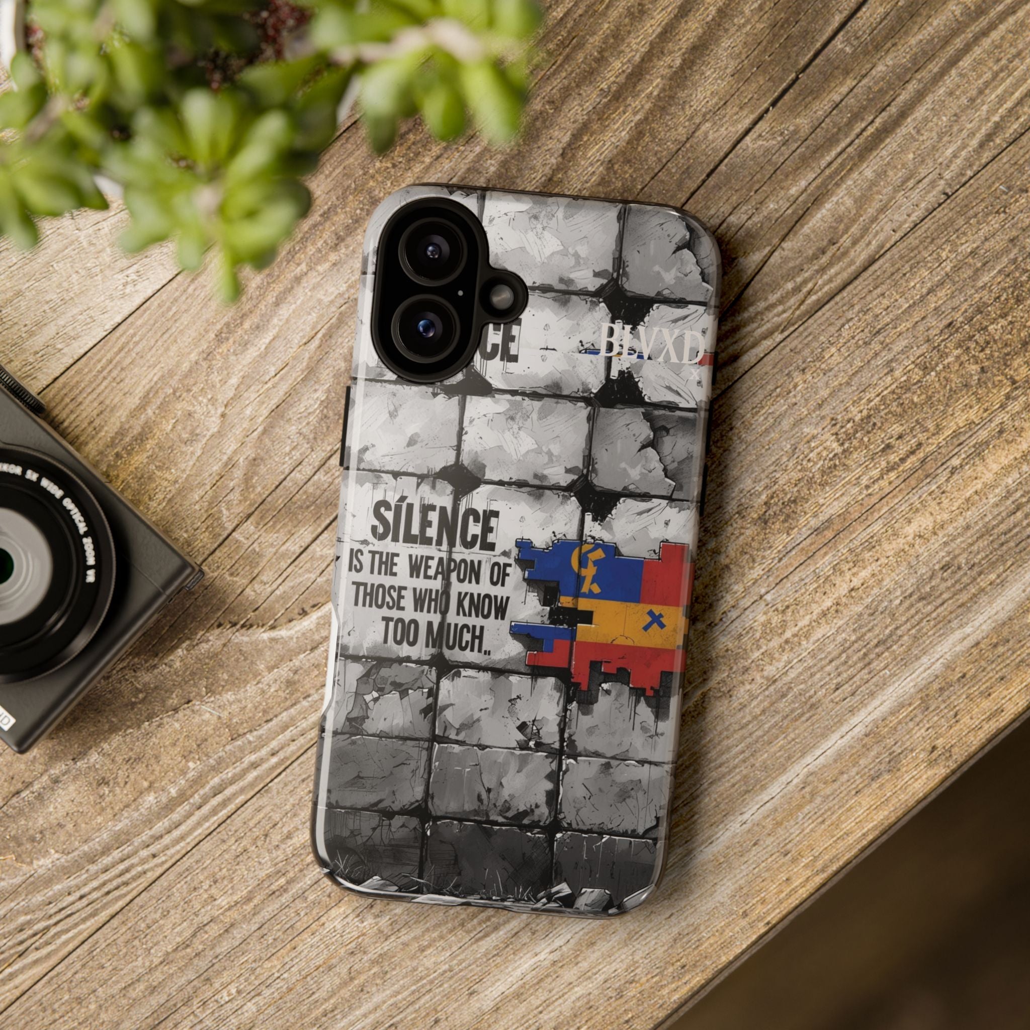 BLVXD X Silence Phone Case  Minimalist Streetwear Phone Case