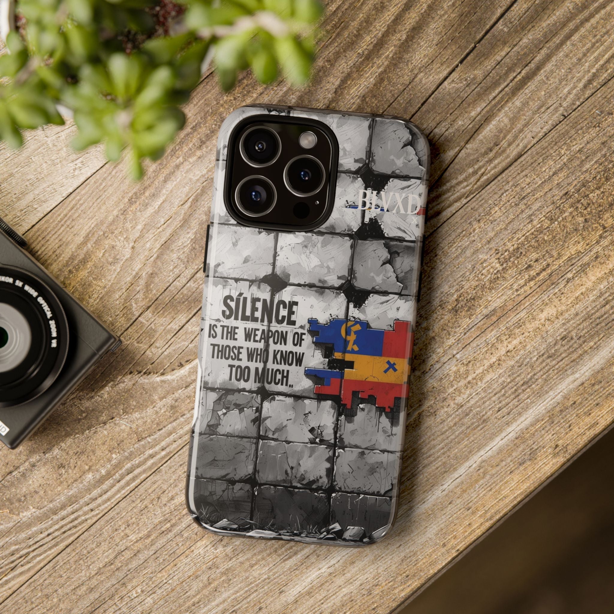 BLVXD X Silence Phone Case  Minimalist Streetwear Phone Case