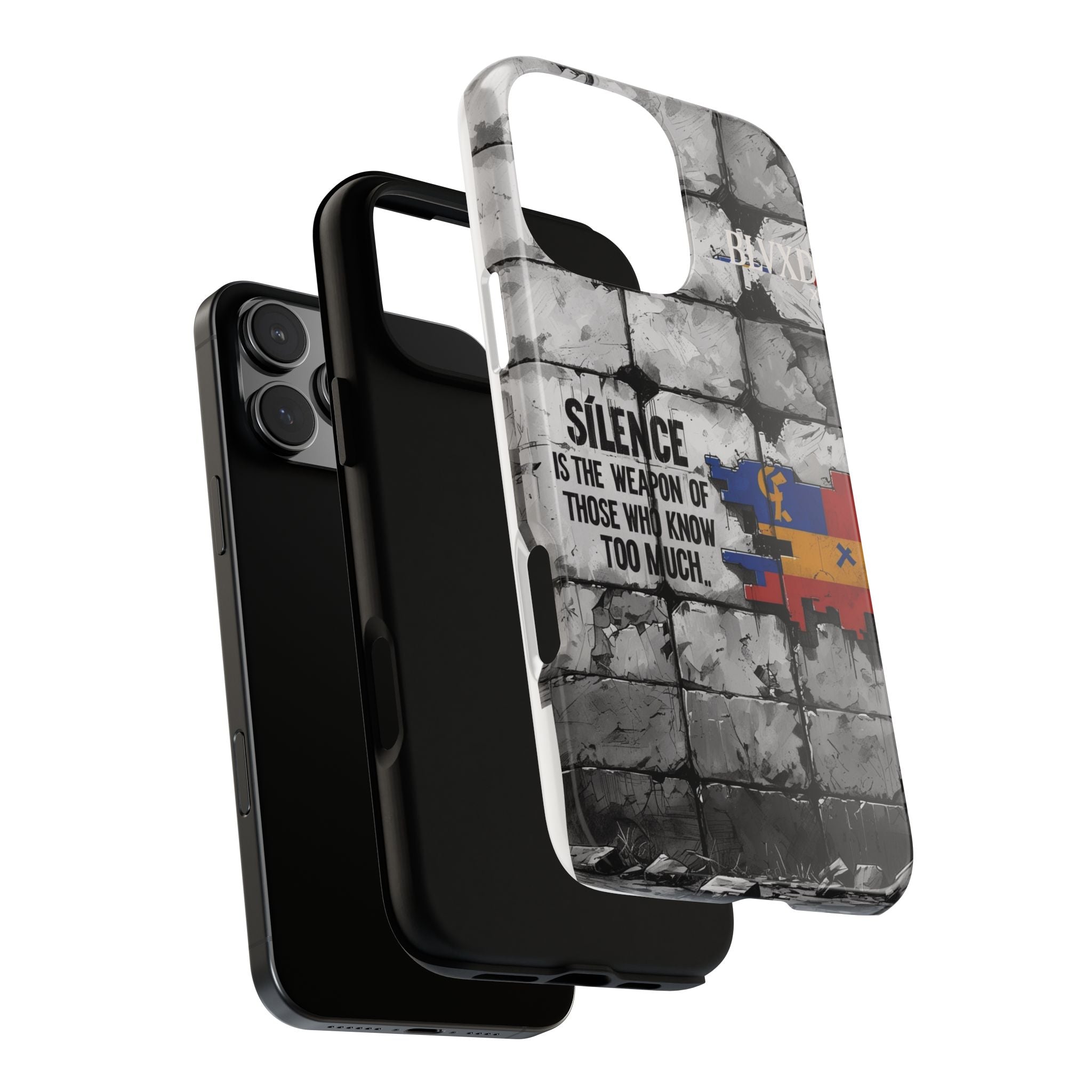 BLVXD X Silence Phone Case  Minimalist Streetwear Phone Case