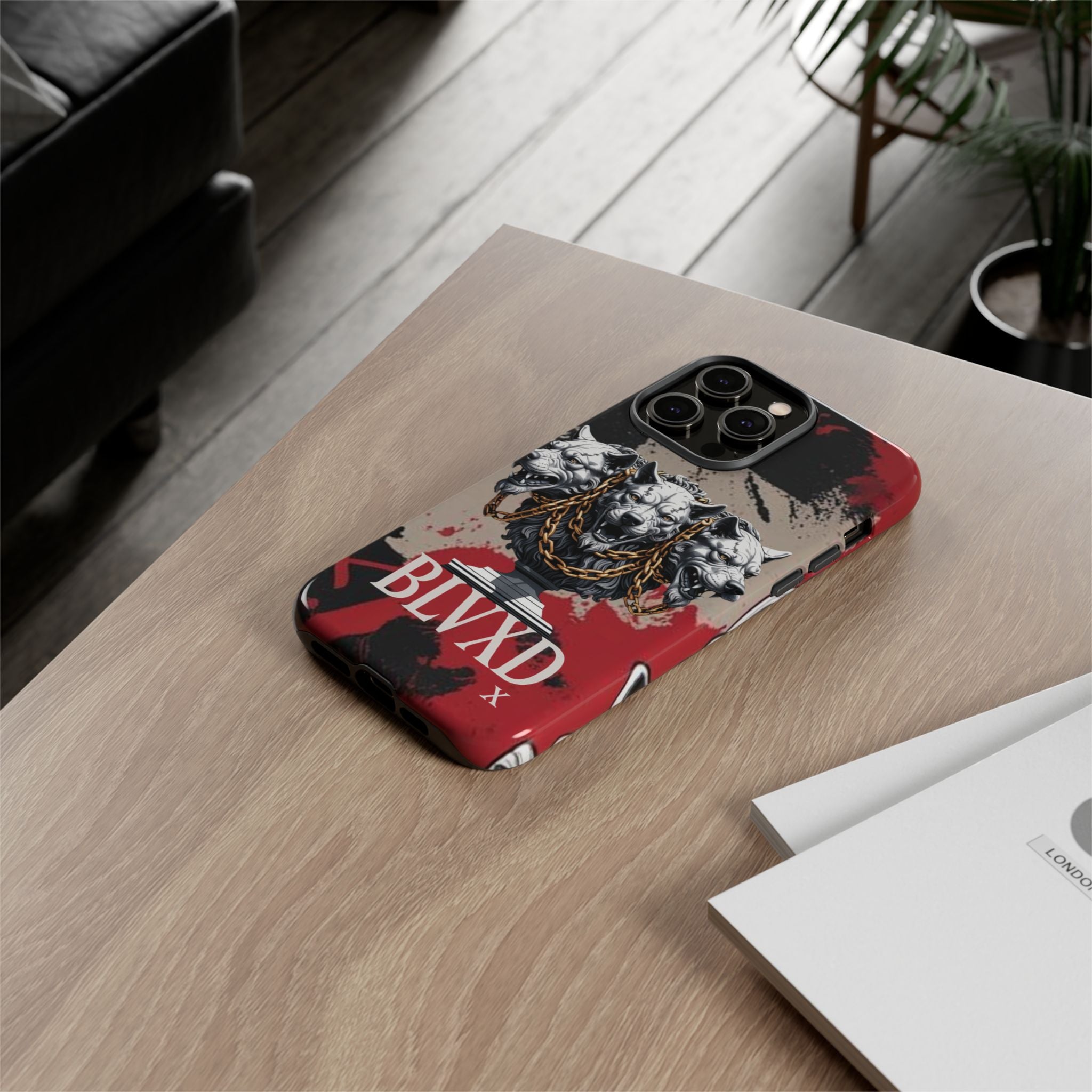 Bloody Cerberus Phone Case — Gothic 3-Headed Hellhound Phone Case